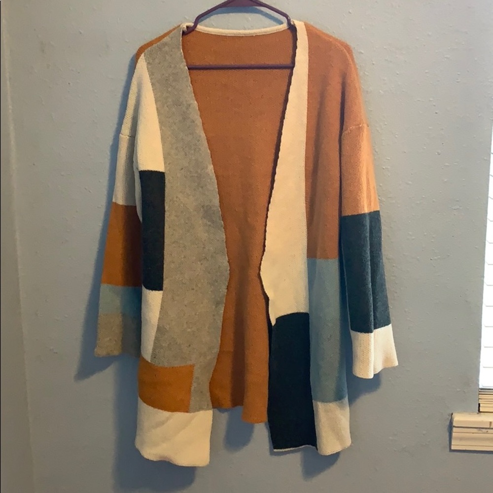 Abstract Sweater cardigan